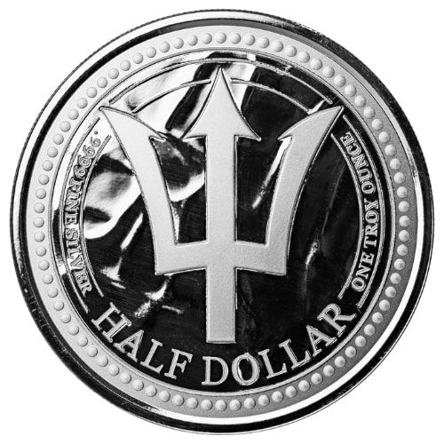 2024\u00201\u0020oz\u0020Barbados\u0020Trident\u0020Silver\u0020Coin