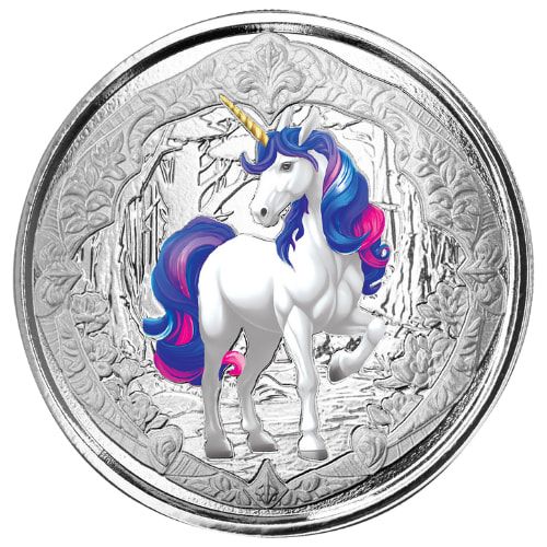 2024\u00201\u0020oz\u0020Fiji\u0020Unicorn\u0020Azurea\u0020Colorized\u0020Silver\u0020Coin