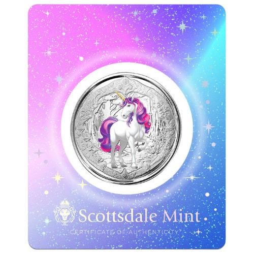 Buy 2024 1 oz Fiji Unicorn Veloria Colorized Silver Coin | SD Bullion