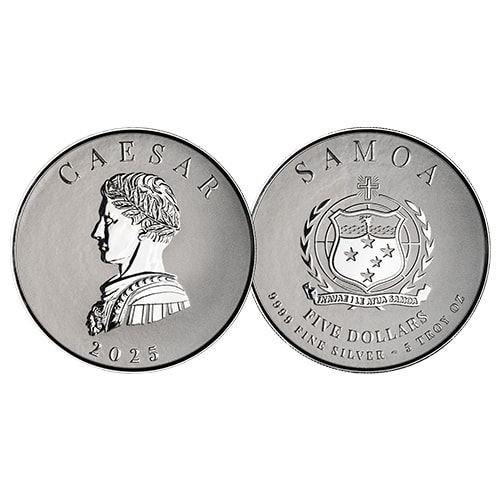 Buy 2025 5 oz Caesar Silver Coin - Commander Series | SD Bullion