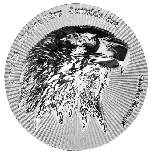 Buy 2 oz Scottsdale Silver Eagle Stacker Round | SD Bullion