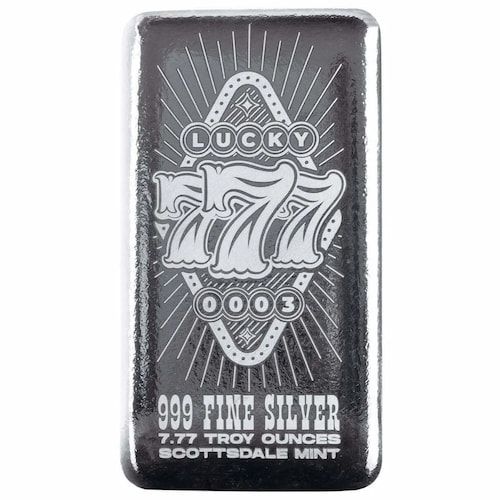 7.77\u0020oz\u0020Lucky\u0020Sevens\u0020Series\u0020Cast\u0020Silver\u0020Bar