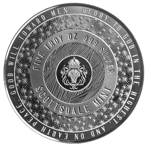 5 oz Bethlehem Nativity - Christmas Silver Round