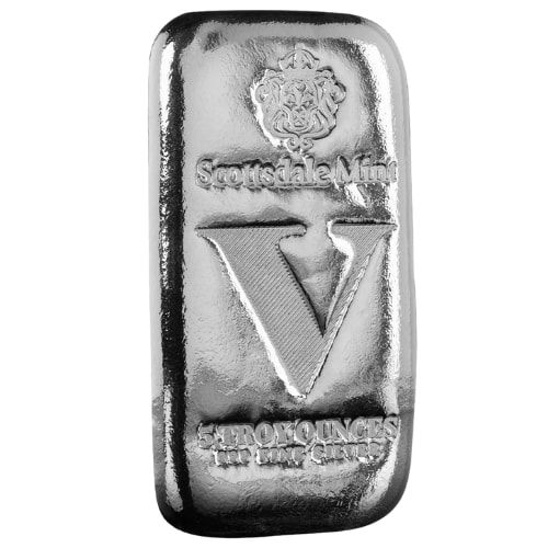 5 oz Scottsdale Mint V Cast Silver Bar - Imperium Collection Free