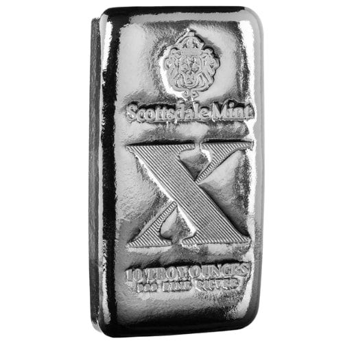 10 oz Scottsdale Mint X Cast Silver Bar - Imperium Collection SD