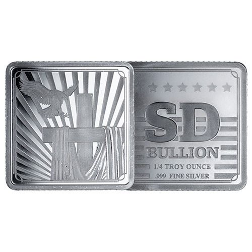 1\u002F4\u0020oz\u0020SD\u0020Bullion\u0020Cross\u0020and\u0020Flag\u0020Square\u0020Silver\u0020Bar