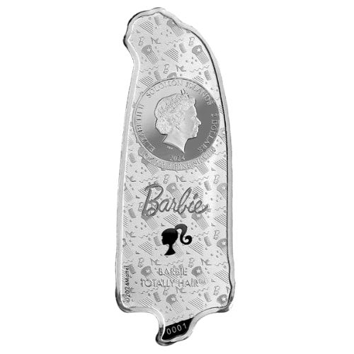 2024 1 oz Barbie Totally Hair Proof Silver Coin
