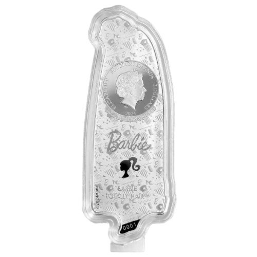 2024 1 oz Barbie Totally Hair Proof Silver Coin