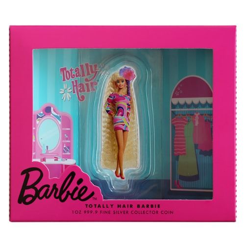 2024 1 oz Barbie Totally Hair Proof Silver Coin