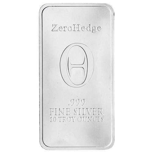 10 oz ZeroHedge Silver Bar