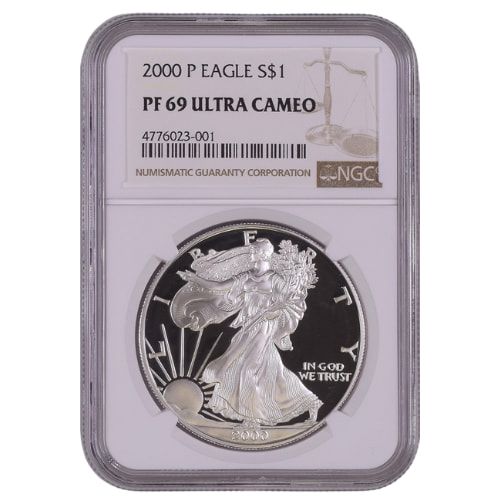 2000\u002DP\u0020NGC\u0020PF\u002D69\u00201\u0020oz\u0020American\u0020Silver\u0020Eagle\u0020Proof\u0020Coin