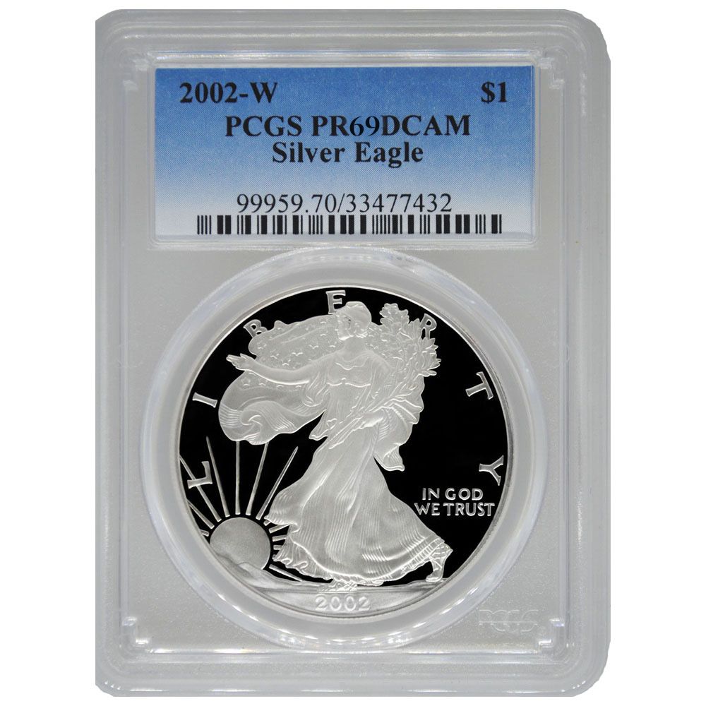 2002\u0020PCGS\u0020PR\u002D69\u00201\u0020oz\u0020American\u0020Silver\u0020Eagle\u0020Proof\u0020Coin