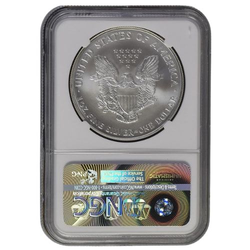 Buy 2004 NGC MS-70 1 oz American Silver Eagle Coin - Brown Label