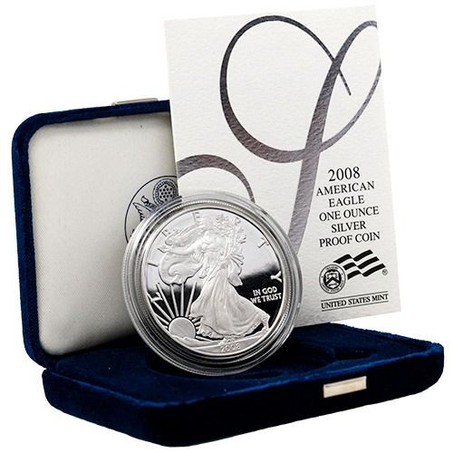 2008\u002DW\u00201\u0020oz\u0020American\u0020Silver\u0020Eagle\u0020Proof\u0020Coin\u0020w\u002FBox\u0020\u0026\u0020COA