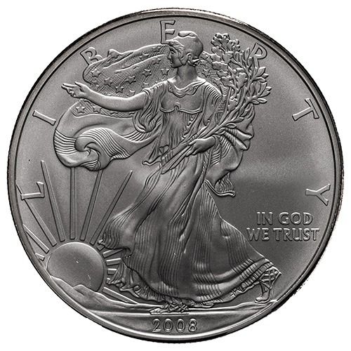 2008\u002DW\u00201\u0020oz\u0020American\u0020Silver\u0020Eagle\u0020Burnished\u0020Coin\u0020with\u0020Box\u0020and\u0020COA