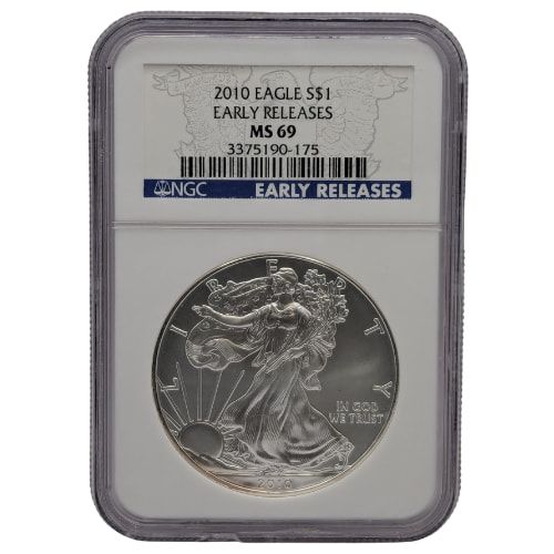 2010\u0020NGC\u0020MS\u002D69\u0020Early\u0020Releases\u00201\u0020oz\u0020American\u0020Silver\u0020Eagle\u0020Coin