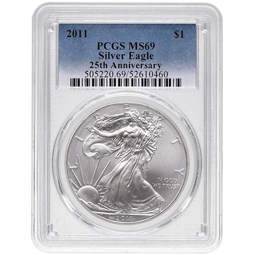 2011\u0020PCGS\u0020MS\u002D69\u00201\u0020oz\u0020American\u0020Silver\u0020Eagle\u0020Coin\u0020\u002D\u0020Standard\u0020Label