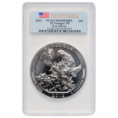 2012\u0020PCGS\u0020MS\u002D69\u0020DMPL\u0020First\u0020Strike\u00205\u0020oz\u0020America\u0020The\u0020Beautiful\u0020El\u0020Yunque\u0020Silver\u0020Coin