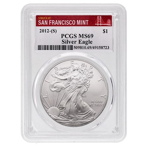 2012\u002D\u0028S\u0029\u0020PCGS\u0020MS\u002D69\u00201\u0020oz\u0020American\u0020Silver\u0020Eagle\u0020Coin\u0020Struck\u0020at\u0020San\u0020Francisco