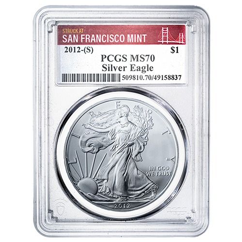 2012\u002D\u0028S\u0029\u0020PCGS\u0020MS\u002D70\u00201\u0020oz\u0020American\u0020Silver\u0020Eagle\u0020Coin\u0020Struck\u0020at\u0020San\u0020Francisco