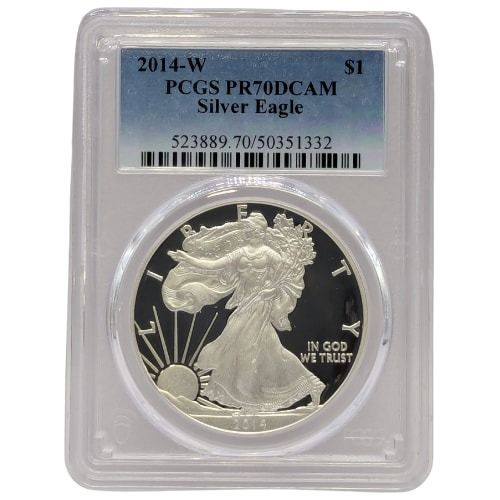 2014\u002DW\u0020PCGS\u0020PR\u002D70\u0020American\u0020Silver\u0020Eagle\u0020Proof