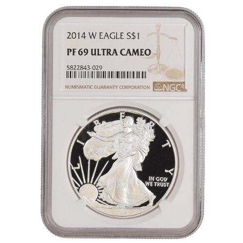 2014\u002DW\u0020NGC\u0020PF\u002D69\u00201\u0020oz\u0020American\u0020Silver\u0020Eagle\u0020Proof\u0020Coin