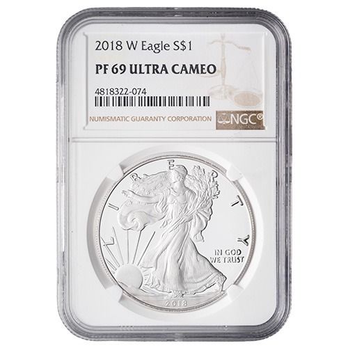 2018\u0020NGC\u0020PF\u002D69\u00201\u0020oz\u0020American\u0020Silver\u0020Eagle\u0020Proof\u0020Coin