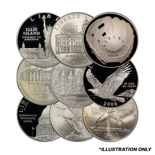 US\u0020\u00241\u0020Commemorative\u002090\u0025\u0020Silver\u0020Coin\u0020\u002D\u0020BU\u002FProof\u0020\u002D\u0020Random\u0020Year