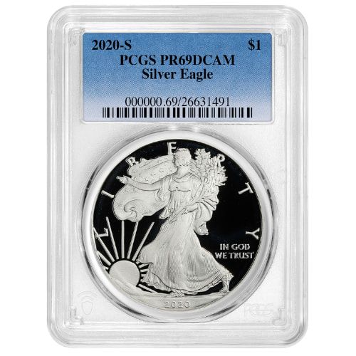 2020\u002DS\u0020PCGS\u0020PR\u002D69\u00201\u0020oz\u0020American\u0020Silver\u0020Eagle\u0020Proof\u0020Coin