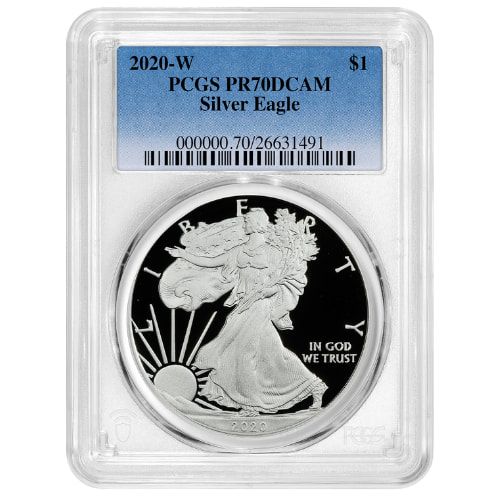 2020\u002DW\u0020PCGS\u0020PR\u002D70\u00201\u0020oz\u0020American\u0020Silver\u0020Eagle\u0020Proof\u0020Coin