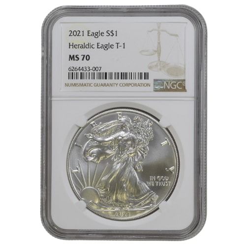 2021\u0020NGC\u0020MS\u002D70\u00201\u0020oz\u0020American\u0020Silver\u0020Eagle\u0020Coin\u0020\u0028Type\u00201\u0029\u0020\u002D\u0020Brown\u0020Label