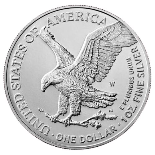 2021-W 1 oz American Silver Eagle Burnished Coin - Type 2