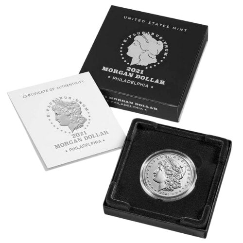 2021\u002D\u0028P\u0029\u0020Morgan\u0020Dollar\u0020Silver\u0020Coin\u0020with\u0020Box\u0020\u0026\u0020COA\u0020