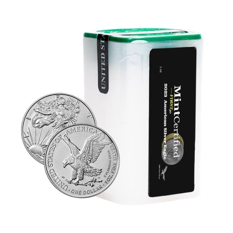 2023\u0020American\u0020Silver\u0020Eagle\u0020Coin\u0020Roll\u0020\u002D\u0020MintCertified\u2122\u0020FIRST30