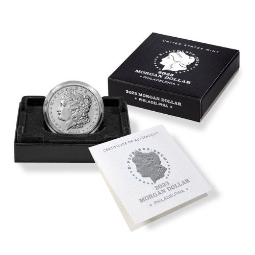 Buy 2023 Morgan Silver Dollar Coin with Box & COA | SD Bullion