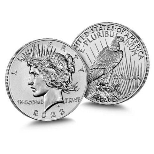 2023 Morgan and Peace Silver Dollar Reverse Proof Set (Box & COA)