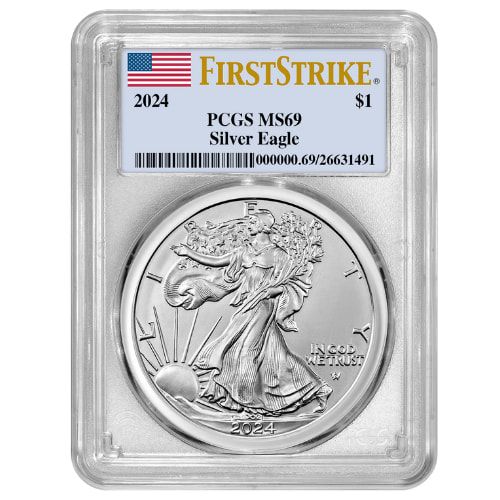 2024\u0020PCGS\u0020MS\u002D69\u0020First\u0020Strike\u00201\u0020oz\u0020American\u0020Silver\u0020Eagle\u0020Coin