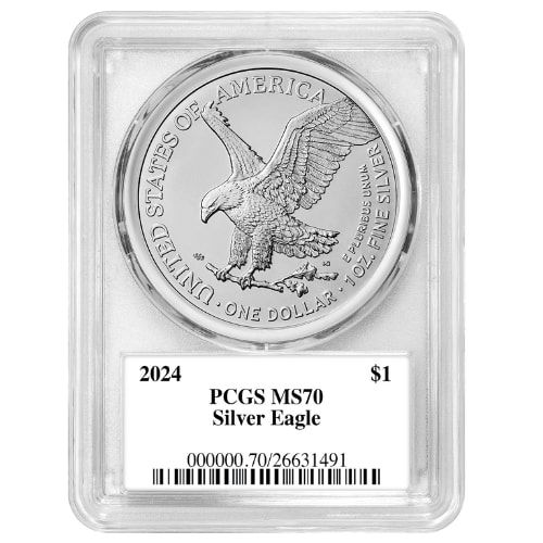 Buy 2024 Celebrity Mint PCGS MS-70 1 oz American Silver Eagle Coin