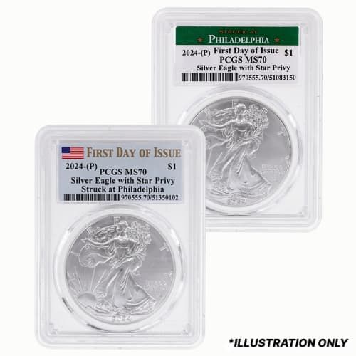 2024\u002D\u0028P\u0029\u0020NGC\u002FPCGS\u0020MS\u002D70\u0020Star\u0020Privy\u00201\u0020oz\u0020American\u0020Silver\u0020Eagle\u0020Coin\u0020\u002D\u0020Milk\u0020Spotted