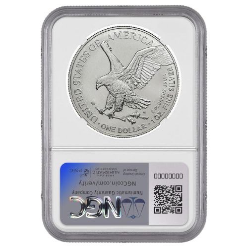 2024 FIRST DAY FDOI MS70 Silver Eagle STAR PRIVY Mark