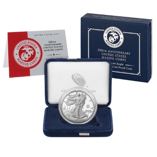 2025\u002DP\u0020US\u0020Marine\u0020Corps\u0020Privy\u00201\u0020oz\u0020American\u0020Silver\u0020Eagle\u0020Proof\u0020Coin