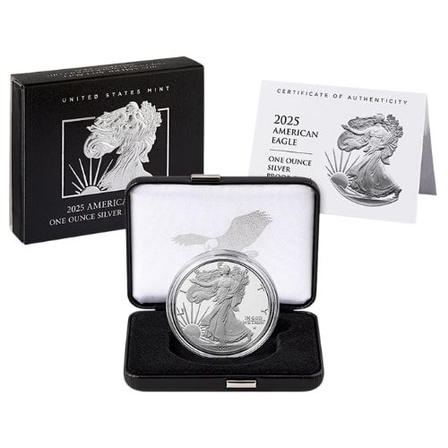 2025\u002DS\u00201\u0020oz\u0020American\u0020Silver\u0020Eagle\u0020Proof\u0020Coin\u0020w\u002FBox\u0020\u0026\u0020COA