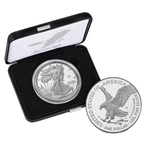 Buy 2025-W Laser Beam Privy 1 oz American Silver Eagle Coin | SD