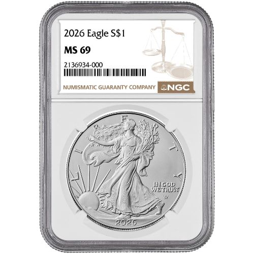 2026\u0020NGC\u0020MS\u002D70\u00201\u0020oz\u0020American\u0020Silver\u0020Eagle\u0020Coin