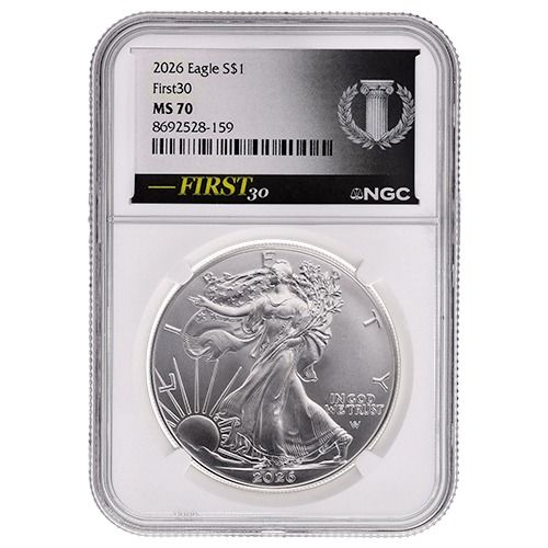 2026\u0020NGC\u0020MS\u002D70\u0020FIRST30\u2122\u00201\u0020oz\u0020American\u0020Silver\u0020Eagle\u0020Coin