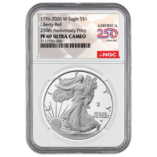 1776\u002D2026\u0020NGC\u0020PF\u002D69\u0020American\u0020Silver\u0020Eagle\u0020Proof\u0020Coin\u0020\u002D\u0020America250\u0020Label