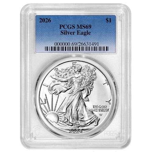 2026\u0020PCGS\u0020MS\u002D69\u00201\u0020oz\u0020American\u0020Silver\u0020Eagle\u0020Coin