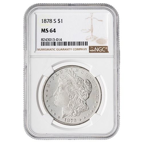 1878\u002DS\u0020NGC\u0020MS\u002D64\u0020Morgan\u0020Silver\u0020Dollar\u0020Coin