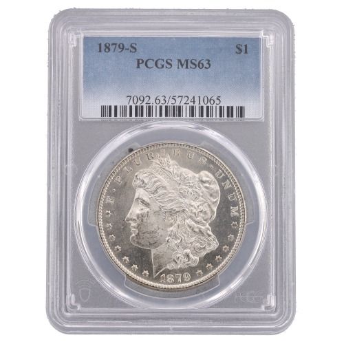 1879\u002DS\u0020PCGS\u0020MS\u002D63\u0020Morgan\u0020Silver\u0020Dollar\u0020Coin