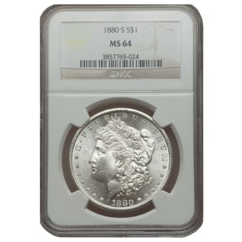 1880\u002DS\u0020NGC\u0020MS\u002D64\u0020Morgan\u0020Silver\u0020Dollar\u0020Coin